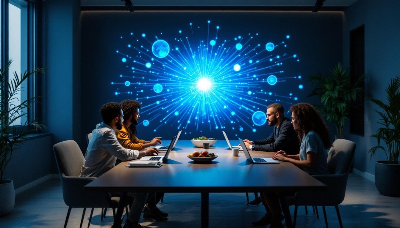 Equipe Cortex Tech em sessão de trabalho